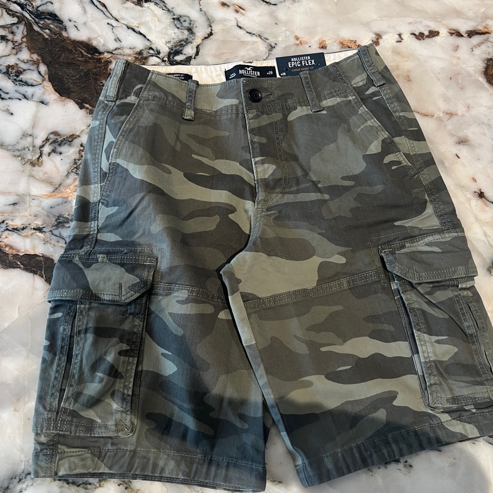 Hollister Cargo Camouflage Shorts